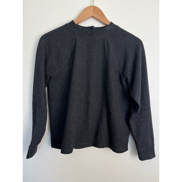 Madewell Gray Button-Back Cardigan Sweater Long Sleeve Gray Size Small Classic - Picture 3 of 7